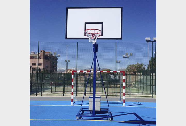 Canastas baloncesto escolares y minibasket con base “Milán” - Lausín y  Vicente